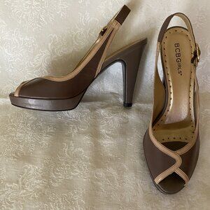 BCBGirls Slingback Open Toe Sandal - Size 7.5